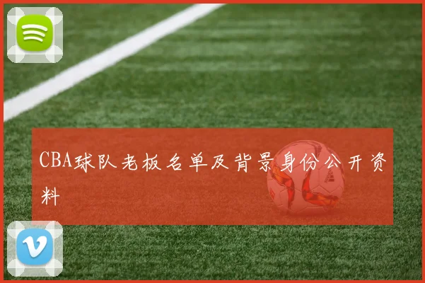 CBA球队老板名单及背景身份公开资料