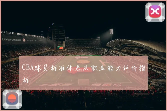 CBA球员标准体系及职业能力评价指标